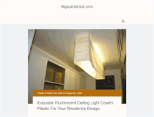 Tablet Screenshot of mgscarsbrook.com